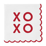 FOIL SCALLOPED NAPKINS - XOXO