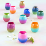 Glitterville Ombre Fluted Sipper