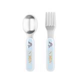 Personalized Zoo Friends Kids Fork & Spoon
