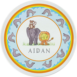 Personalized Zoo Friends Kids Plate