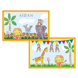 Personalized Zoo Friends Kids Placemat