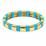 Gold Crush Tile Bracelet
