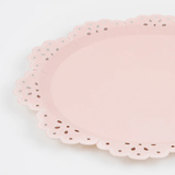 Multi Dinner Broderie Anglaise Lace Paper Plates