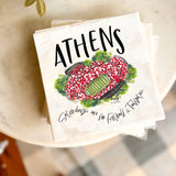 ATHENS, GA LUNCHEON COLLAGE NAPKINS