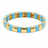 Gold Crush Tile Bracelet