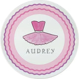 Personalized Ballerina Girl Kids Plate