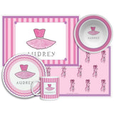 Personalized Ballerina Kid Dinnerware Set