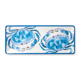 Beach House Blue Crab Rectangle Melamine Platter