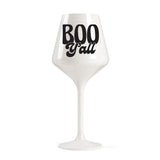Boo Yall White Wine Glass
