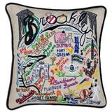 BROOKLYN HAND EMBROIDERED PILLOW