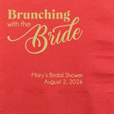 Personalized Brunching with the Bride Napkins Set of 50