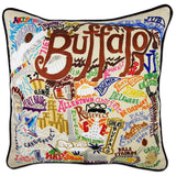 BUFFALO HAND EMBROIDERED PILLOW