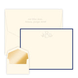 WHEATON EMBOSSED CORRESPONDENCE CARD