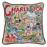 CHARLESTON HAND EMBROIDERED PILLOW