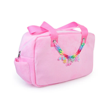 Ooh La La Pink Charm Velour Tote