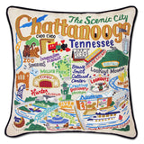 CHATTANOOGA HAND EMBROIDERED PILLOW