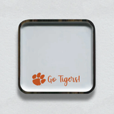 Small Clemson Spirit Wood Tray