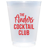Personalized 16 oz Cocktail Club Frost Flex Cups Set of 25