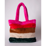 COZY CABIN FAUX FUR TOTE