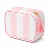 Striped Soft Travel Jewelry Box