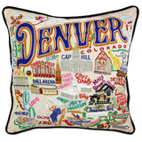DENVER HAND EMBROIDERED PILLOW