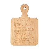 ENGRAVED RECIPE MAPLE BOARD | PERSONALIZED RECIPE 12 x 8