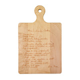 ENGRAVED RECIPE MAPLE BOARD | PERSONALIZED RECIPE 16 x 10