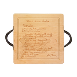 Personalized Engraved Recipe Maple Board 12 x 12