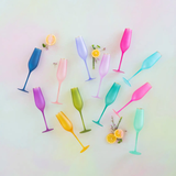 Glitterville Frosted Champagne Flute