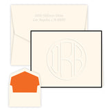 GRAND HENLEY EMBOSSED FOLDED NOTE CARDS