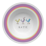 Personalized For The Birds Kids Bowl