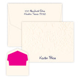 DAMASK FOLDED NOTE CARDS