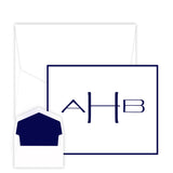 MODERNO MONOGRAM FOLDED NOTE CARDS