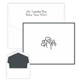 SYDNEY MONOGRAM FOLDED NOTE CARDS