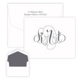 FIRENZE MONOGRAM NOTE - RAISED INK