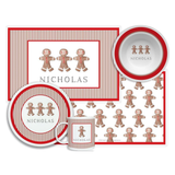 Personalized Gingerbread Kids Dinnerware Set
