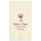 PRINTED COCKTAIL GUEST TOWEL