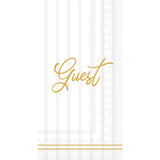 CHIC MONOGRAM "GUEST" PAPER GUEST TOWELS