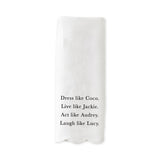 DRESS LIKE COCO SCALLOPED GUEST TOWEL