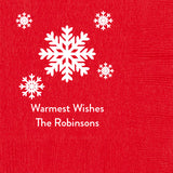 Personalized Snowflake Napkins