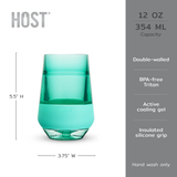 XL Vivid Pink Wine Cooling Cup