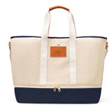 Navy Large Lara Shoe Tote