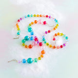 GLITTERVILLE RAINBOW REFLECTIVE GLASS GARLAND