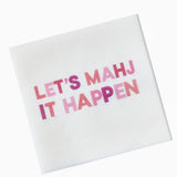 LET'S MAHJ BEVERAGE NAPKINS