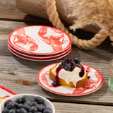 Lobster Melamine Canape Plates Set of 4