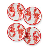 Lobster Melamine Canape Plates Set of 4