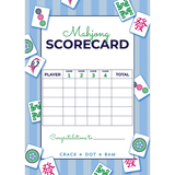 Mahjong Tiles Scorecard Notepad