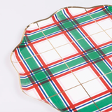 PLAID PAPER SIDE PLATES
