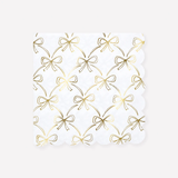 GOLD BOW LARGE PAPER NAPKINS
