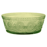 Large Olive Codi Glass Bowl